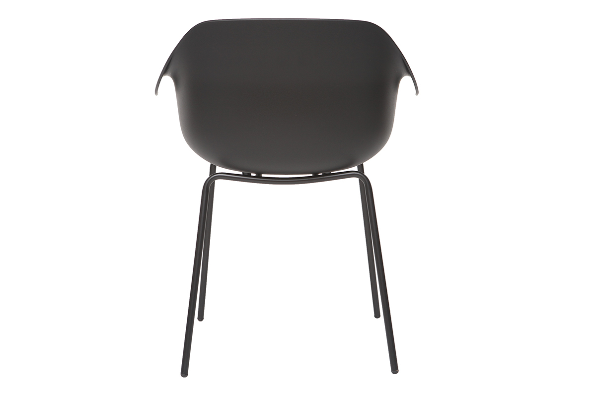 Sillas modernas negras (lote de 2) COUTURE