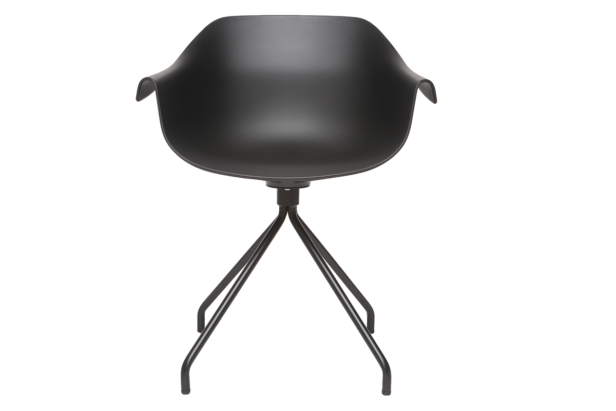 Sillas modernas negras (lote de 2) COUTURE