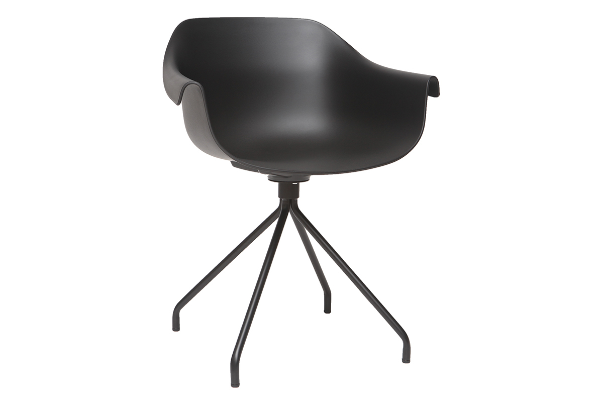 Sillas modernas negras (lote de 2) COUTURE