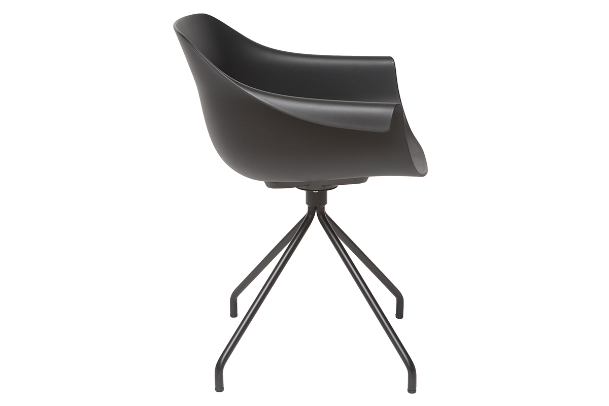 Sillas modernas negras (lote de 2) COUTURE