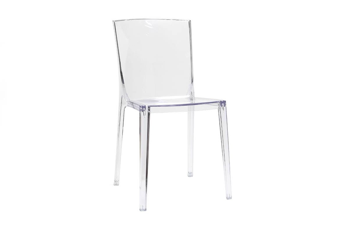 Sillas modernas transparentes lote de 2 ISLAND
