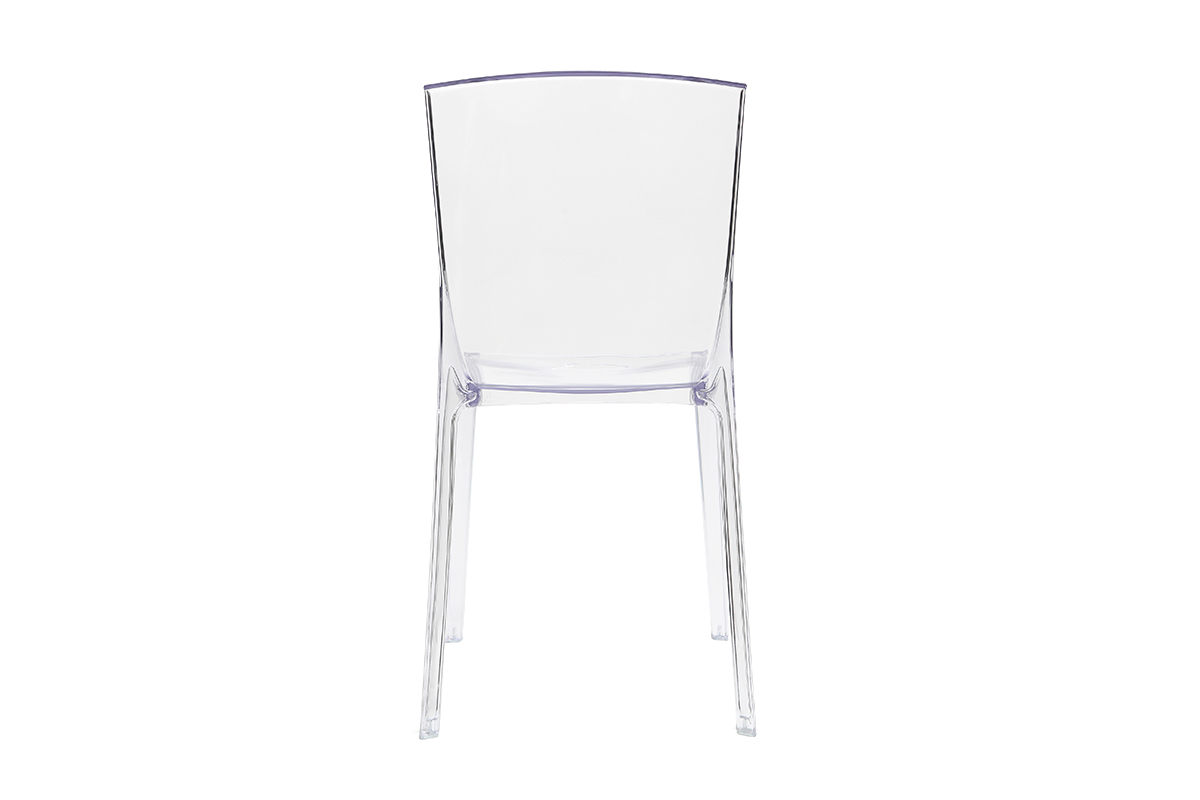 Sillas modernas transparentes lote de 2 ISLAND