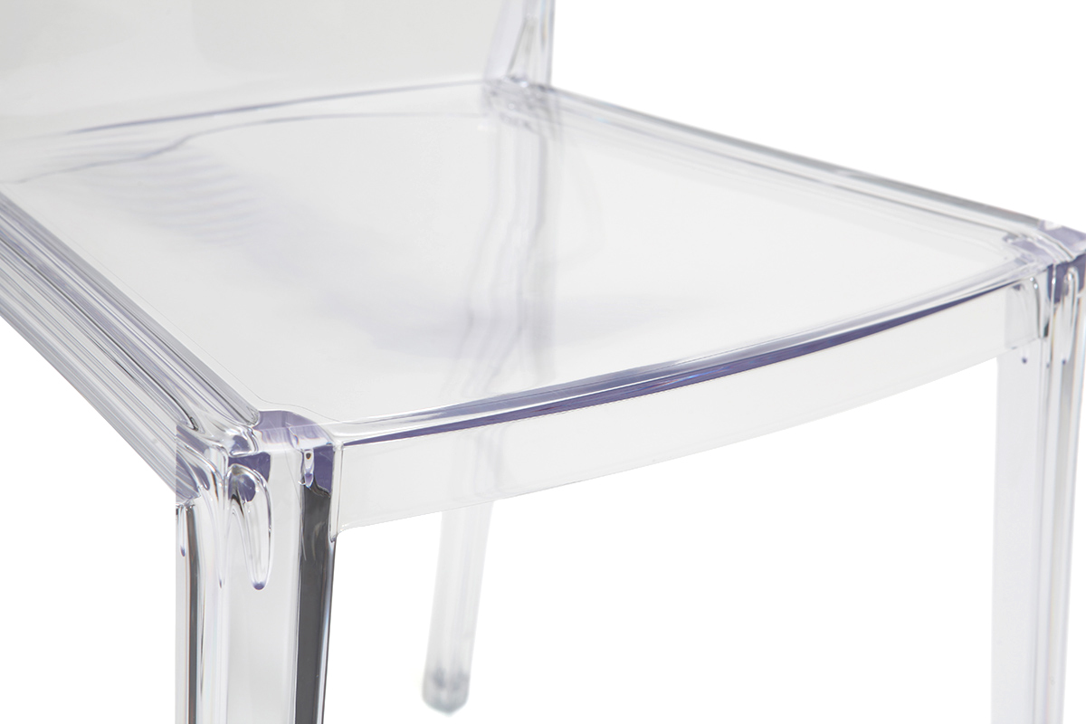 Sillas modernas transparentes lote de 2 ISLAND