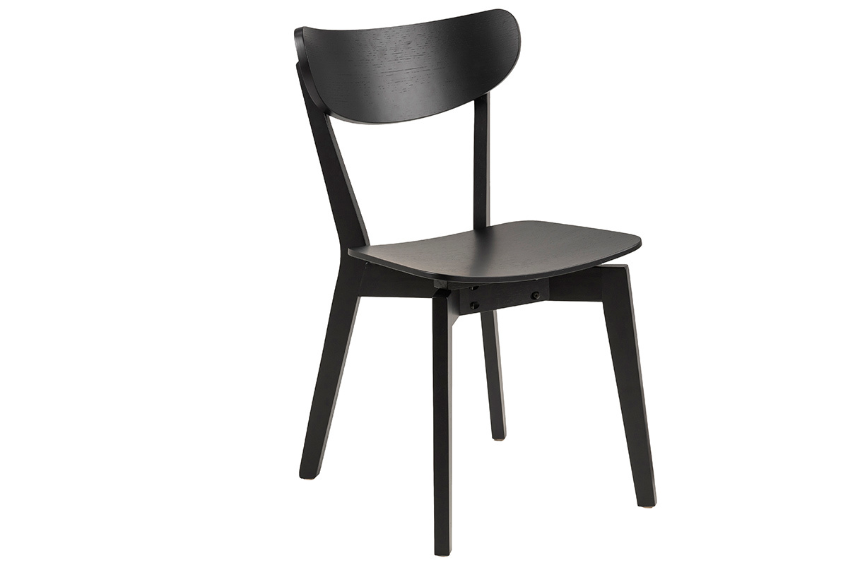 Sillas nrdicas madera negra (lote de 2) BAKI