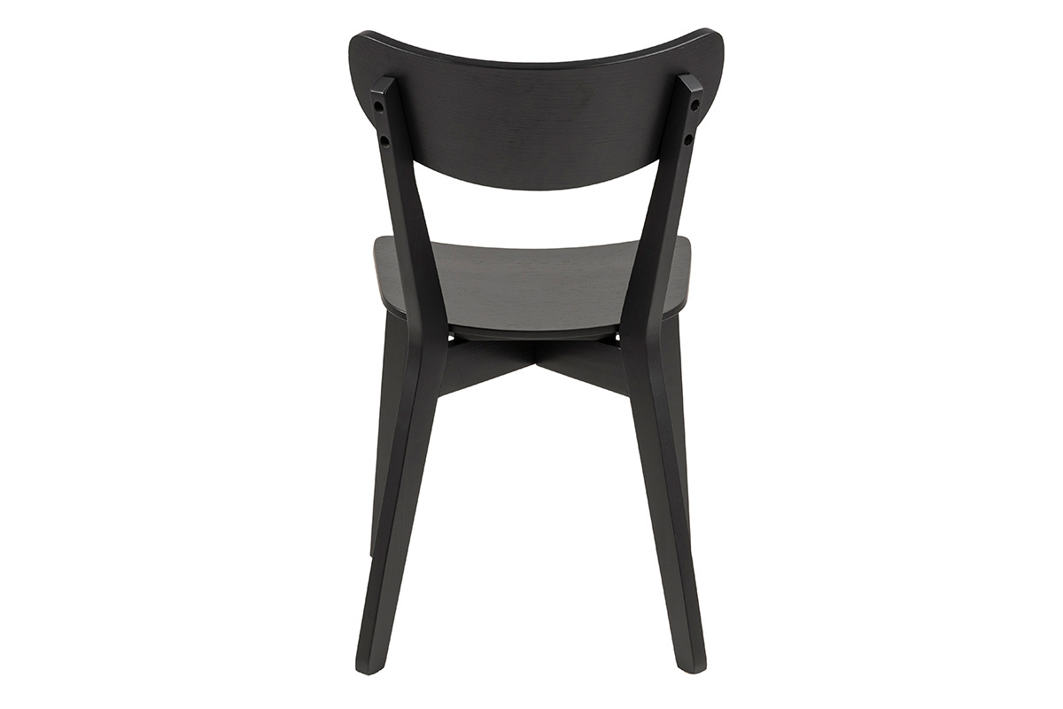 Sillas nrdicas madera negra (lote de 2) BAKI