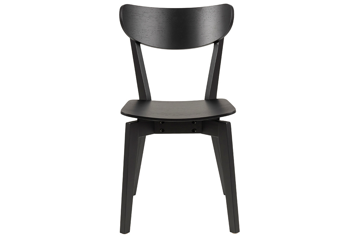 Sillas nrdicas madera negra (lote de 2) BAKI