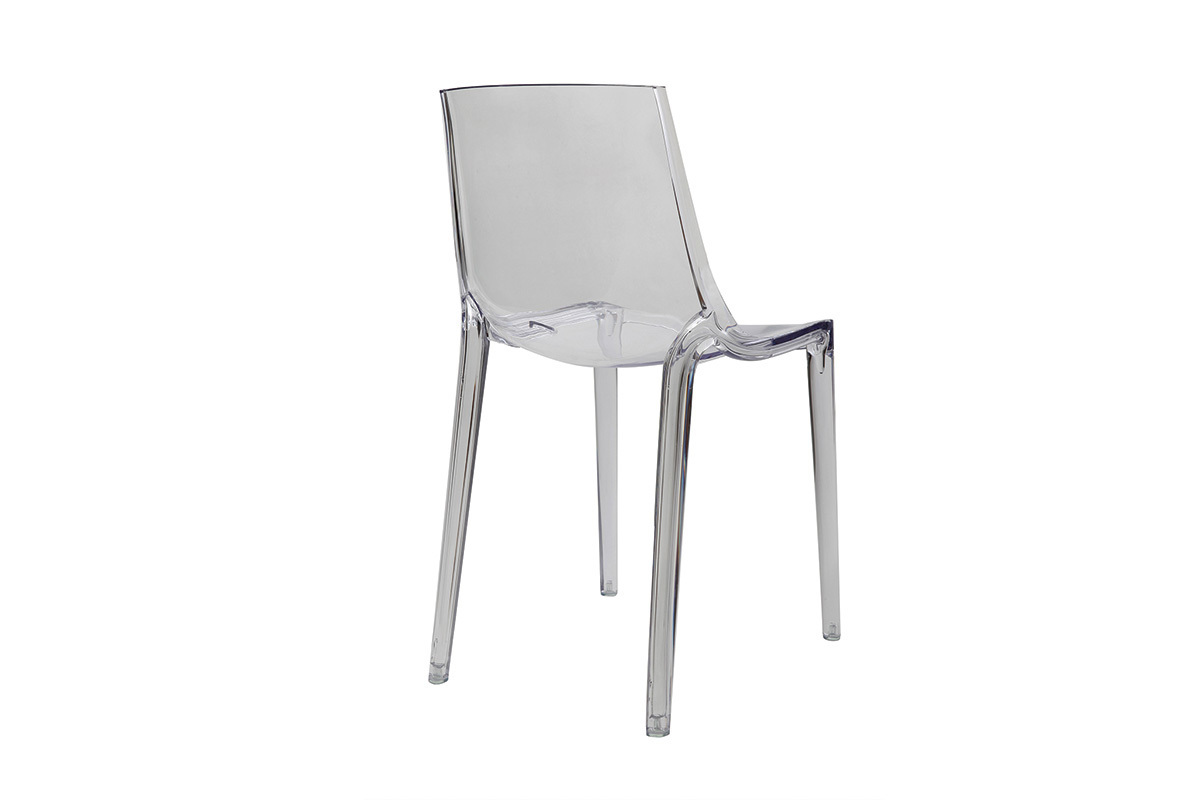 Sillas transparentes diseo lote de 2 YZEL