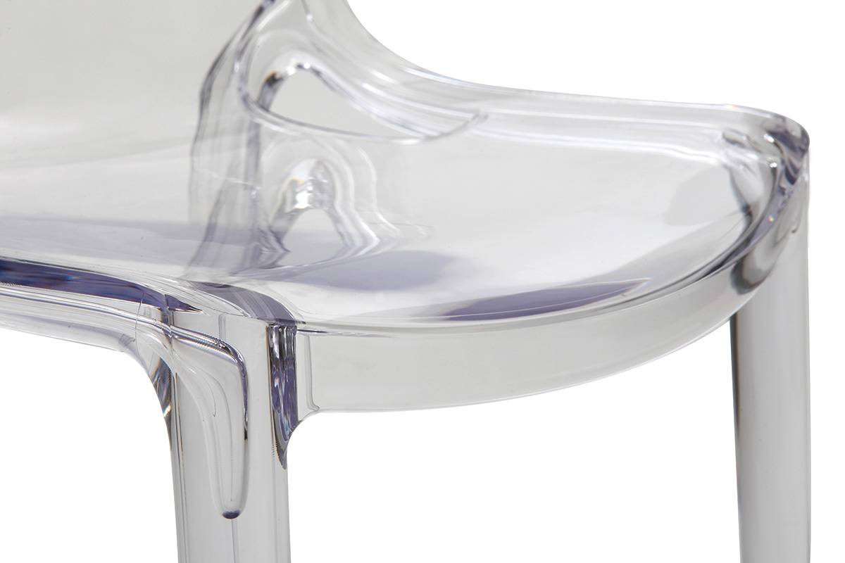 Sillas transparentes diseo lote de 2 YZEL