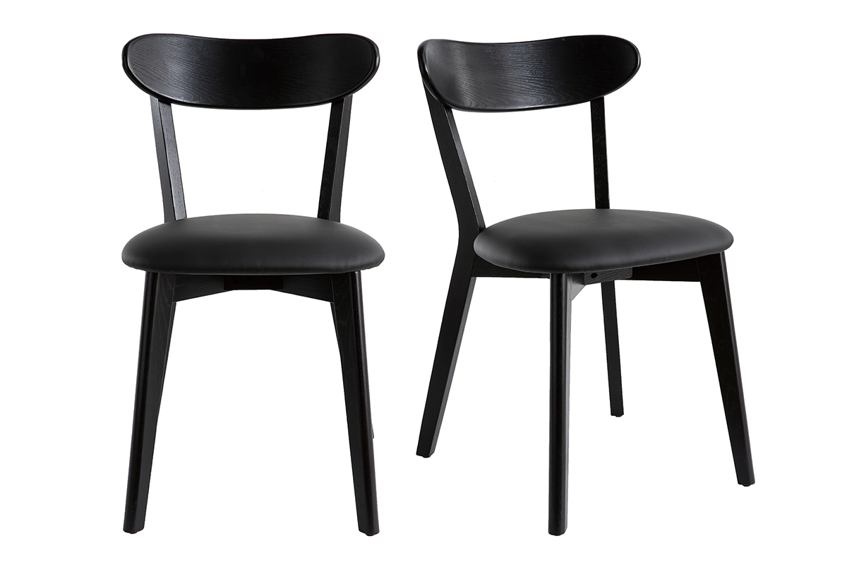 Sillas vintage negras (lote de 2) DOVE