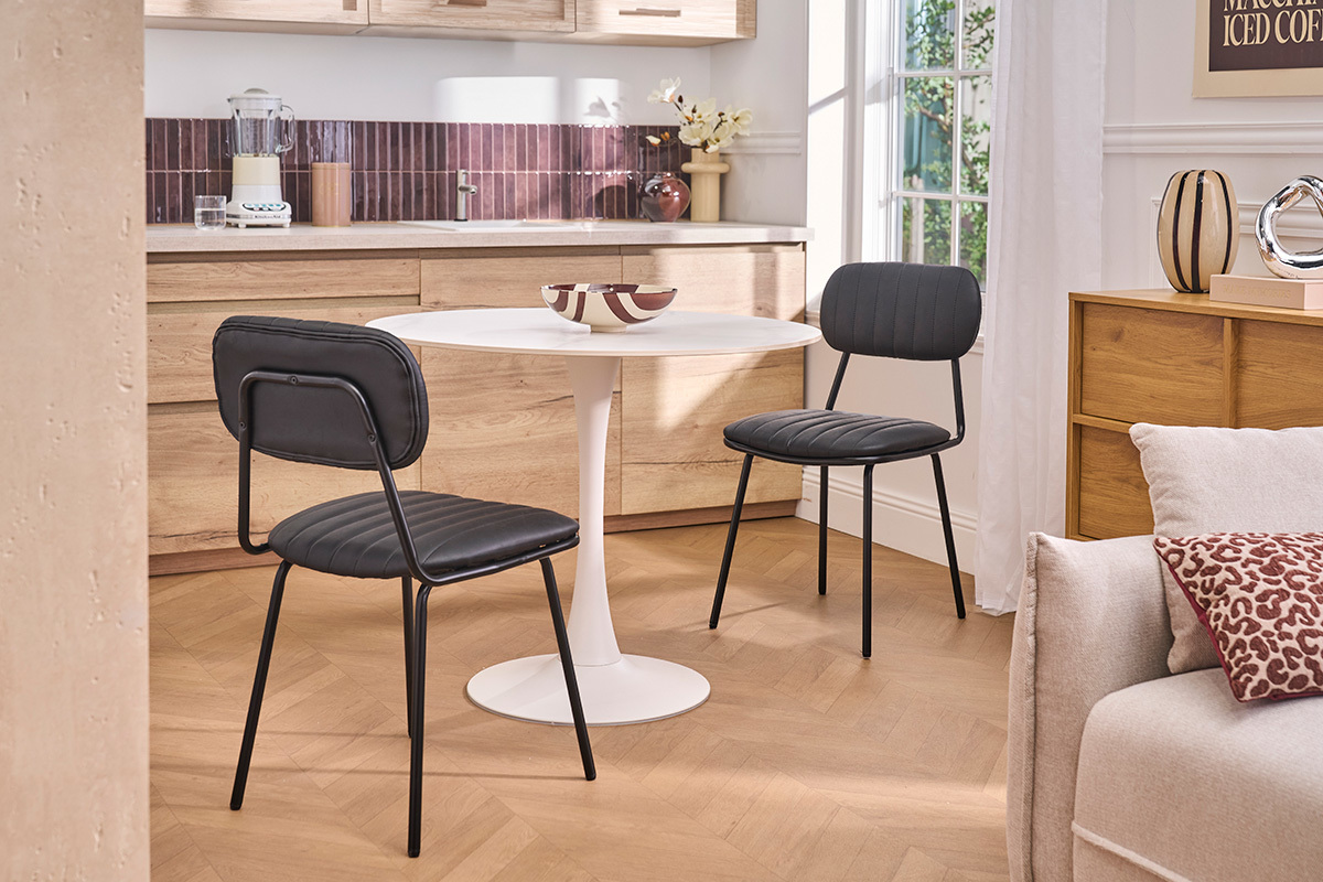 Sillas vintage negras (lote de 2) GALWAY