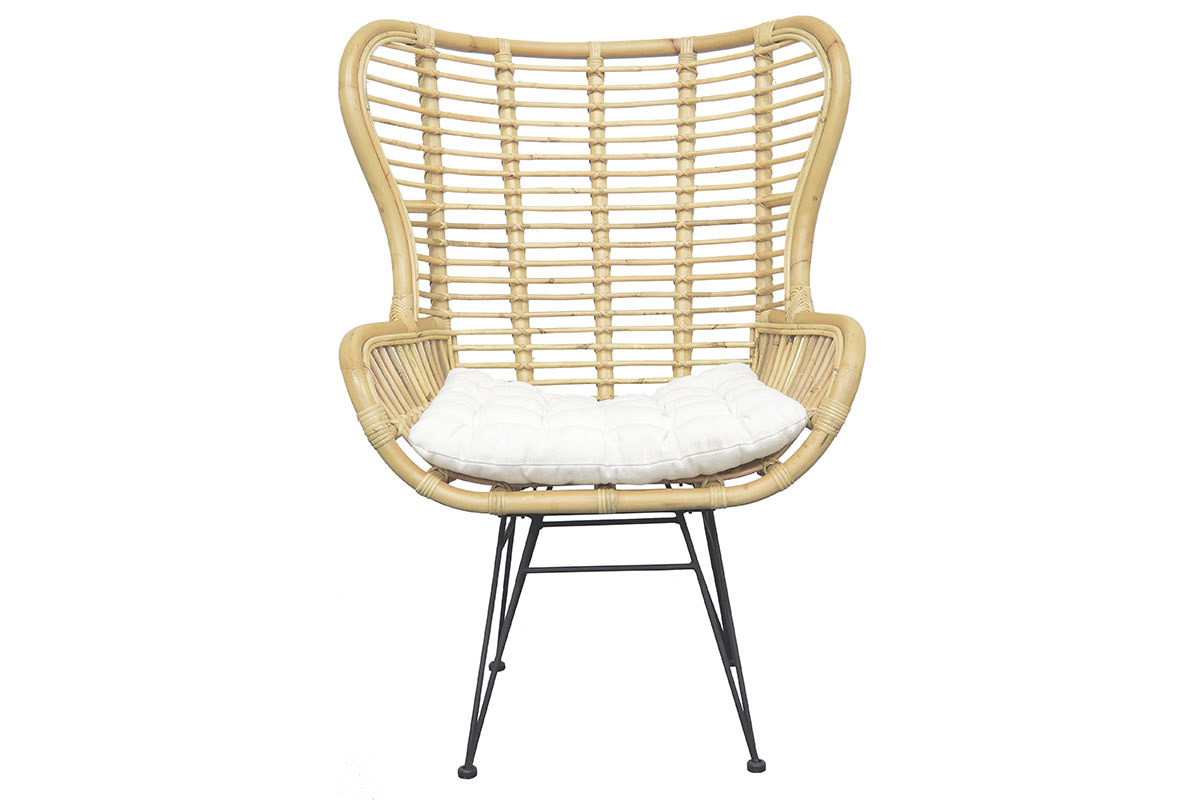 Sill�n alto en rat�n natural MALACCA