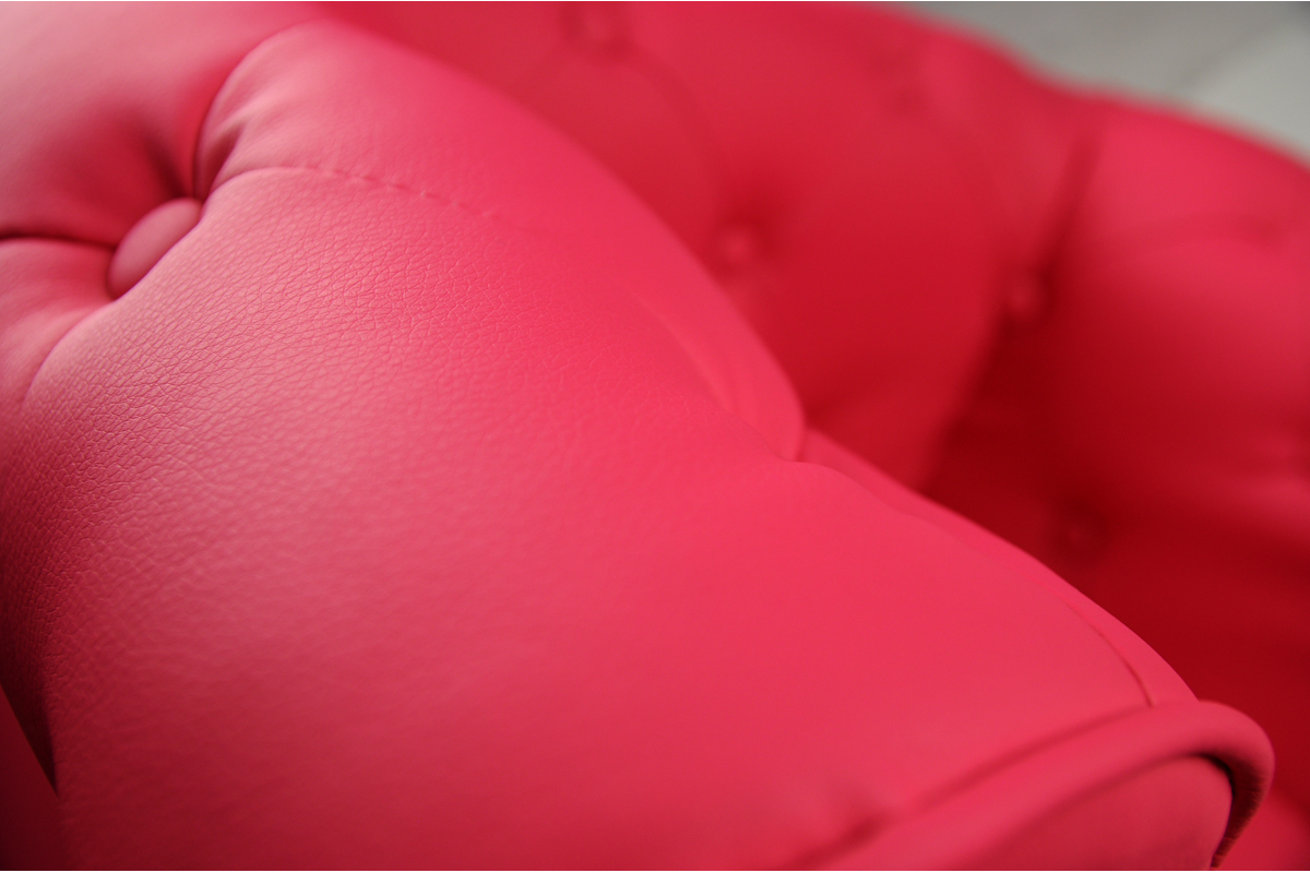 Sill�n BABY CHESTERFIELD de color frambuesa