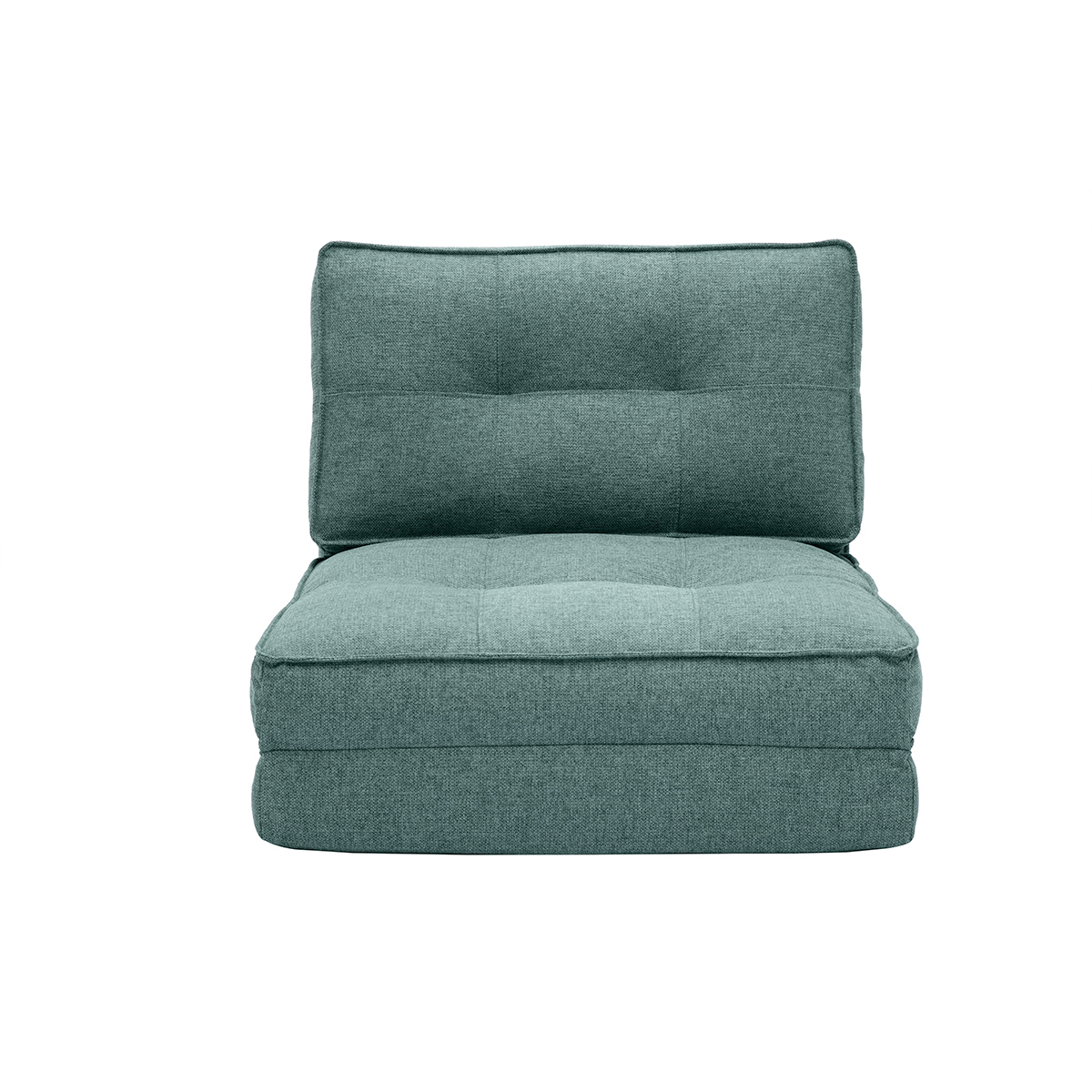 Sillón cama de 1 plaza de tela verde celadón SALLY