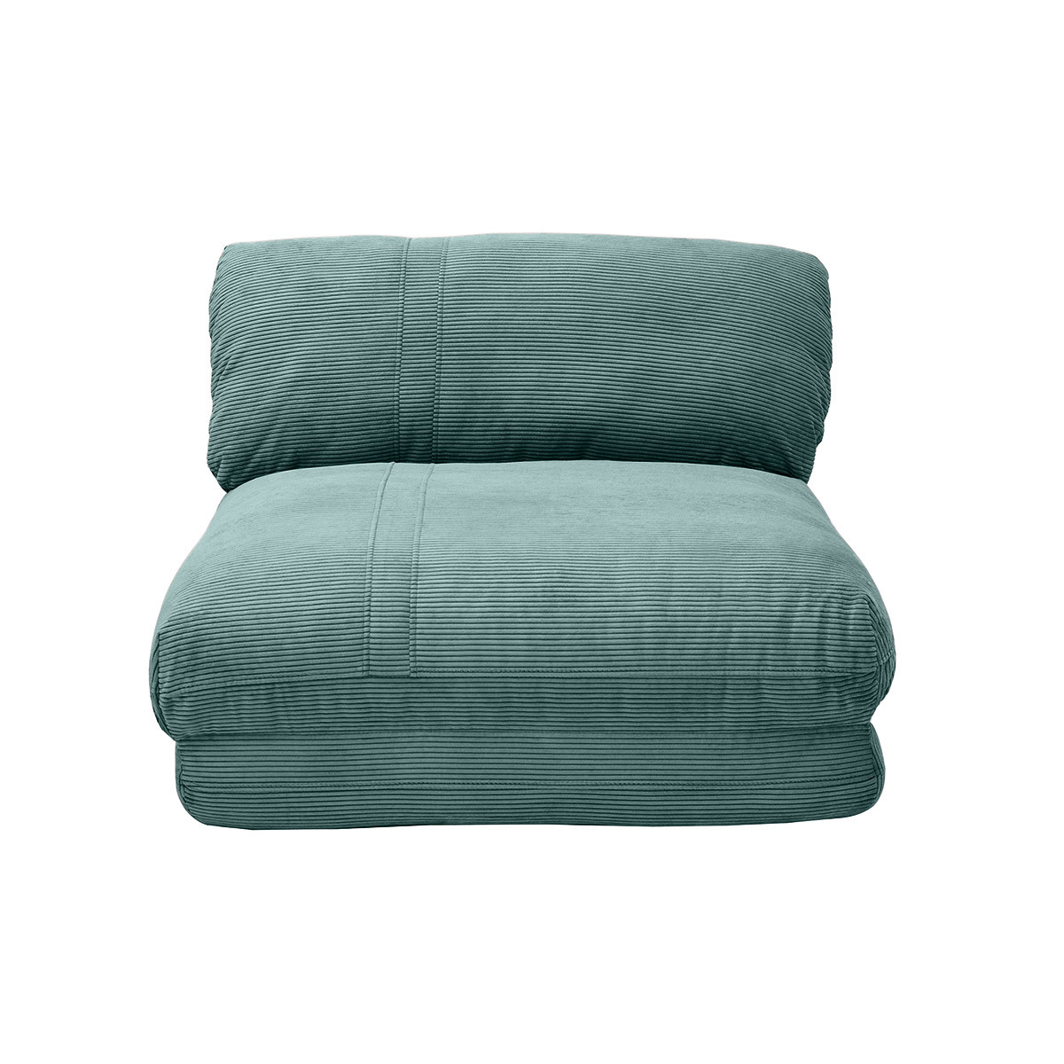 Sillón cama de 1 plaza pana color celadón SPENCER