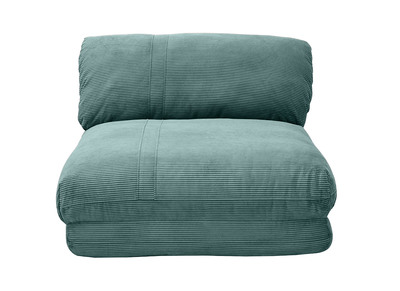 Sillón cama de 1 plaza pana color celadón SPENCER