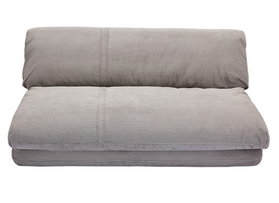 Sillón cama de 2 plazas de pana gris claro SPENCER