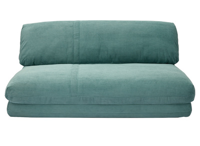Sillón cama de 2 plazas de pana verde celadón SPENCER