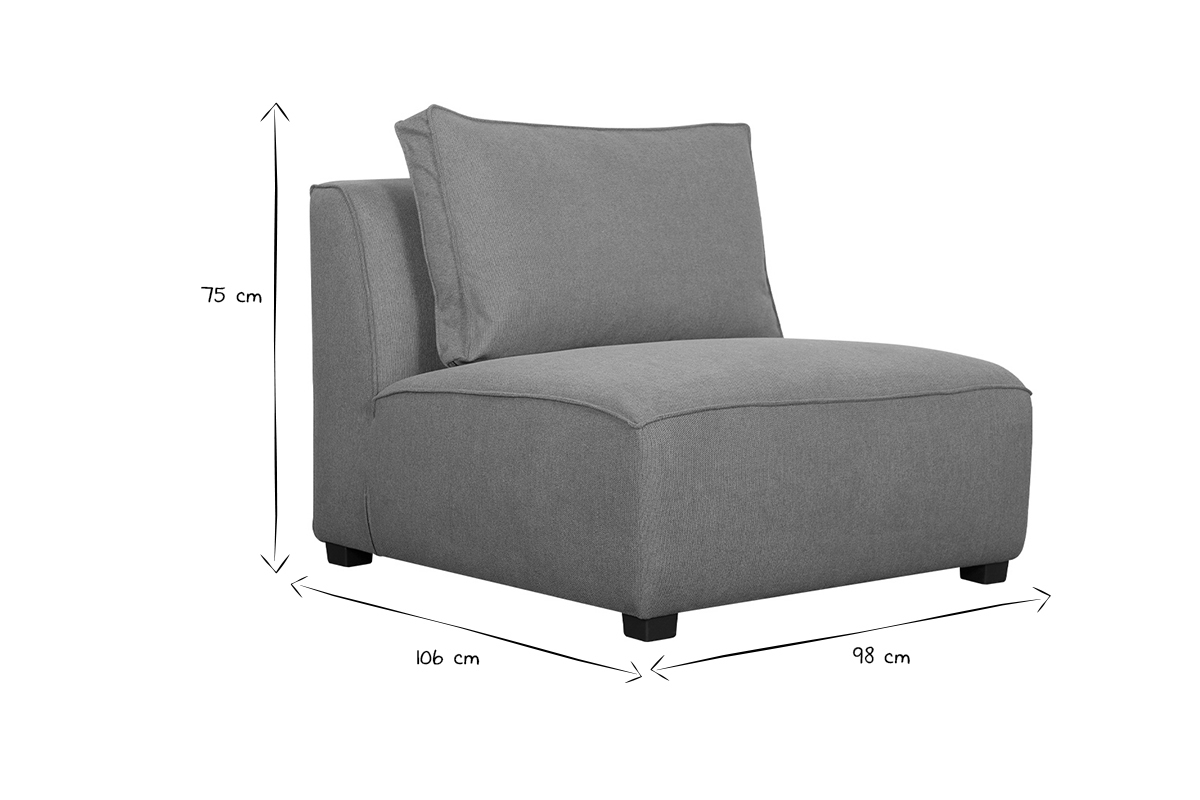 Silln cama de diseo en tejido amarillo comino PLURIEL
