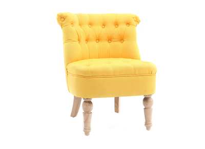 Sill&oacute;n cl&aacute;sico tejido amarillo ODEON