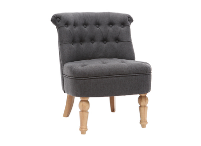 Sill&oacute;n cl&aacute;sico tejido gris oscuro ODEON