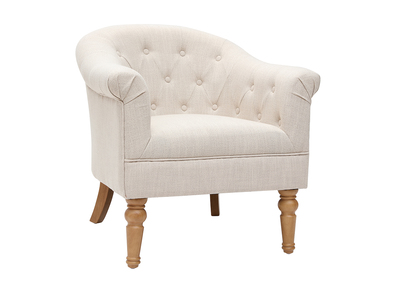 Sill&oacute;n cl&aacute;sico tejidonatural patas madera BALTHAZAR