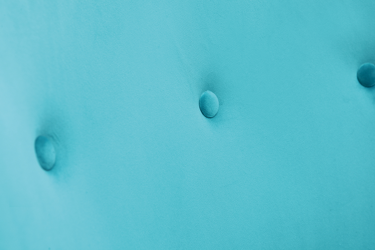 Sill�n cl�sico terciopelo azul petr�leo CEZANNE