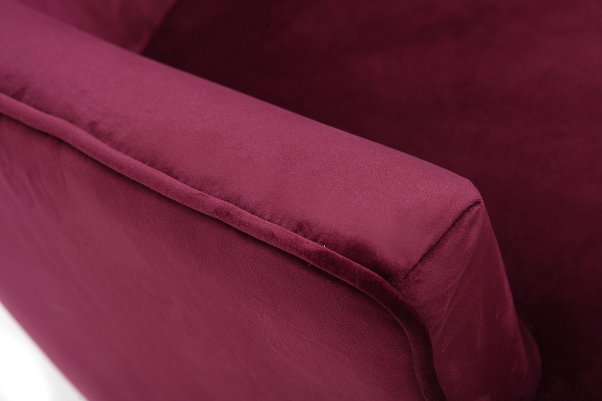 Sill�n cl�sico terciopelo burdeos CEZANNE