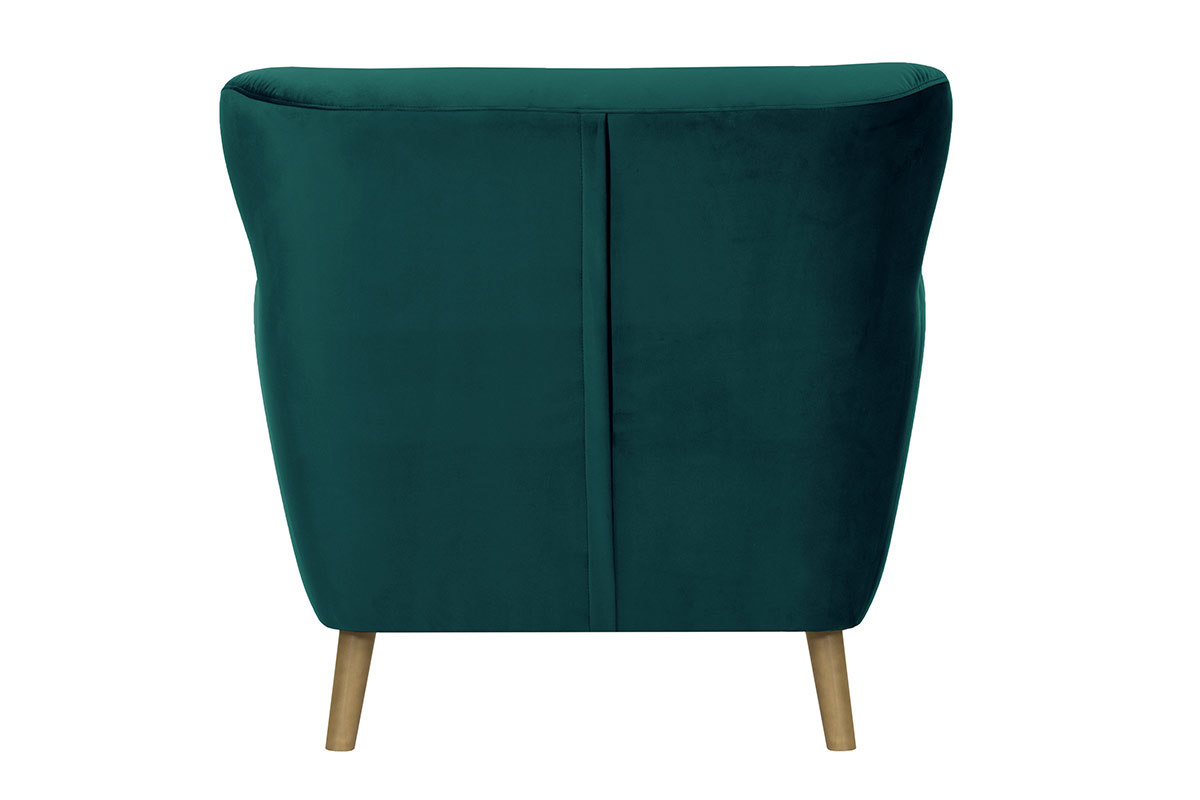 Sill�n cl�sico terciopelo verde MAYFAIR