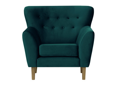 Sill&oacute;n cl&aacute;sico terciopelo verde MAYFAIR