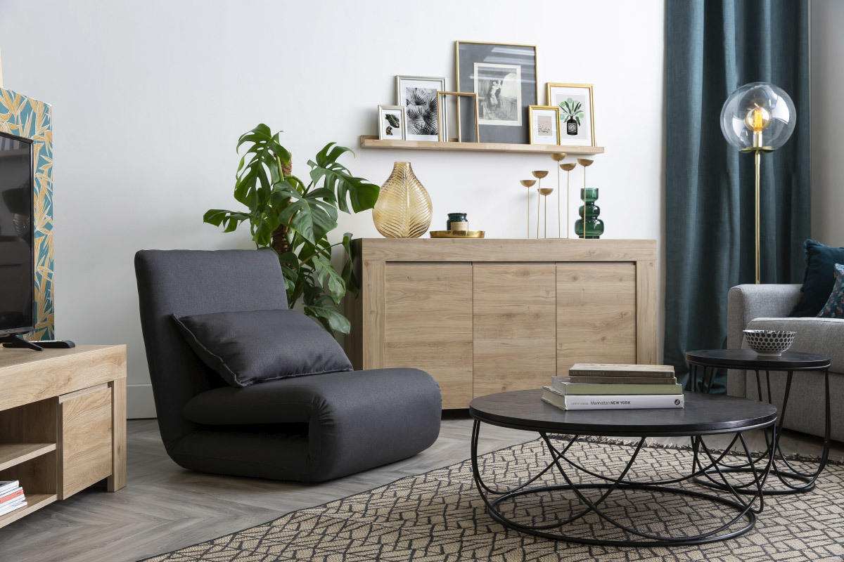 Silln convertible azul petrleo SLEEPER