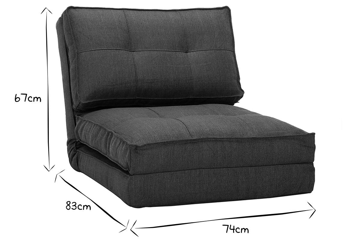 Silln convertible diseo gris antracita SALLY