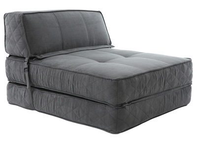 Sill&oacute;n convertible dise&ntilde;o gris KATY