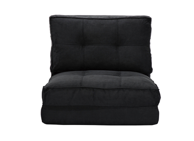 Sillón convertible diseño negro SALLY - Sillón convertible diseño negro SALLY