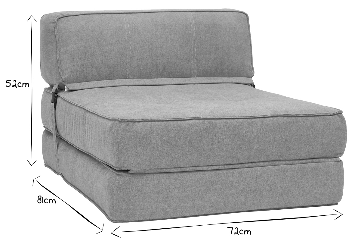 Sill�n convertible efecto terciopelo mostaza KATY