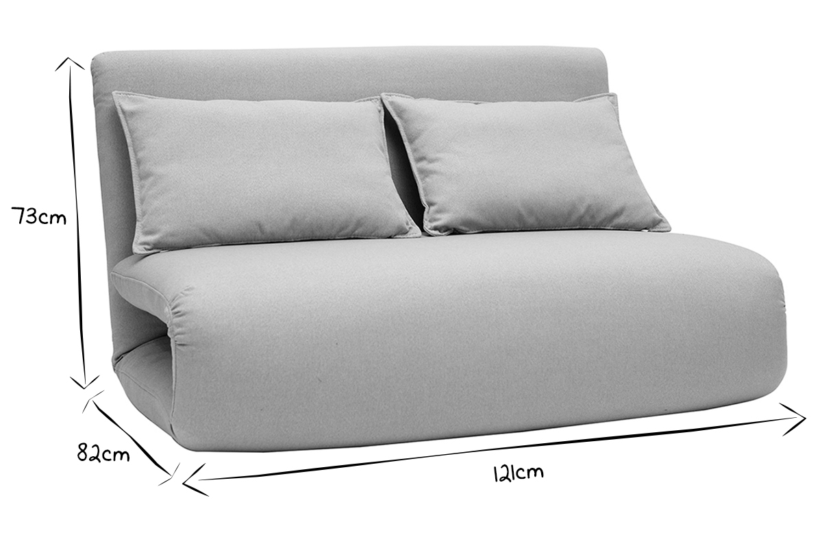 Silln convertible gris claro 2 plazas SLEEPER