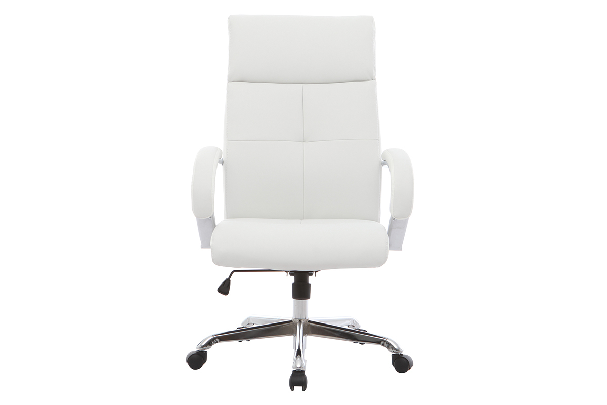 Silln de despacho pivotante moderno blanco TOWER