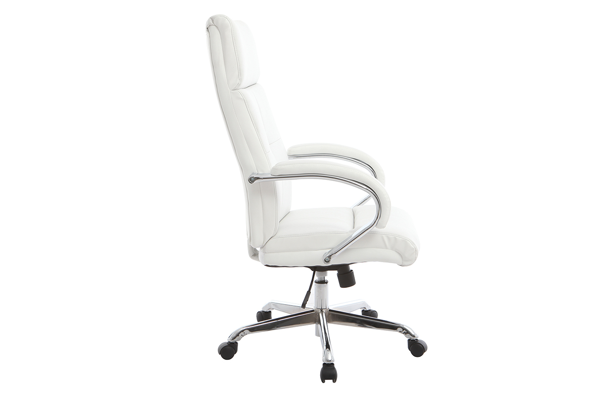 Silln de despacho pivotante moderno blanco TOWER