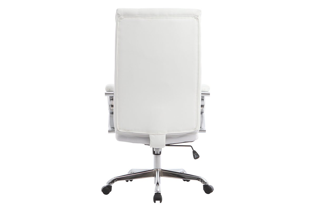 Silln de despacho pivotante moderno blanco TOWER
