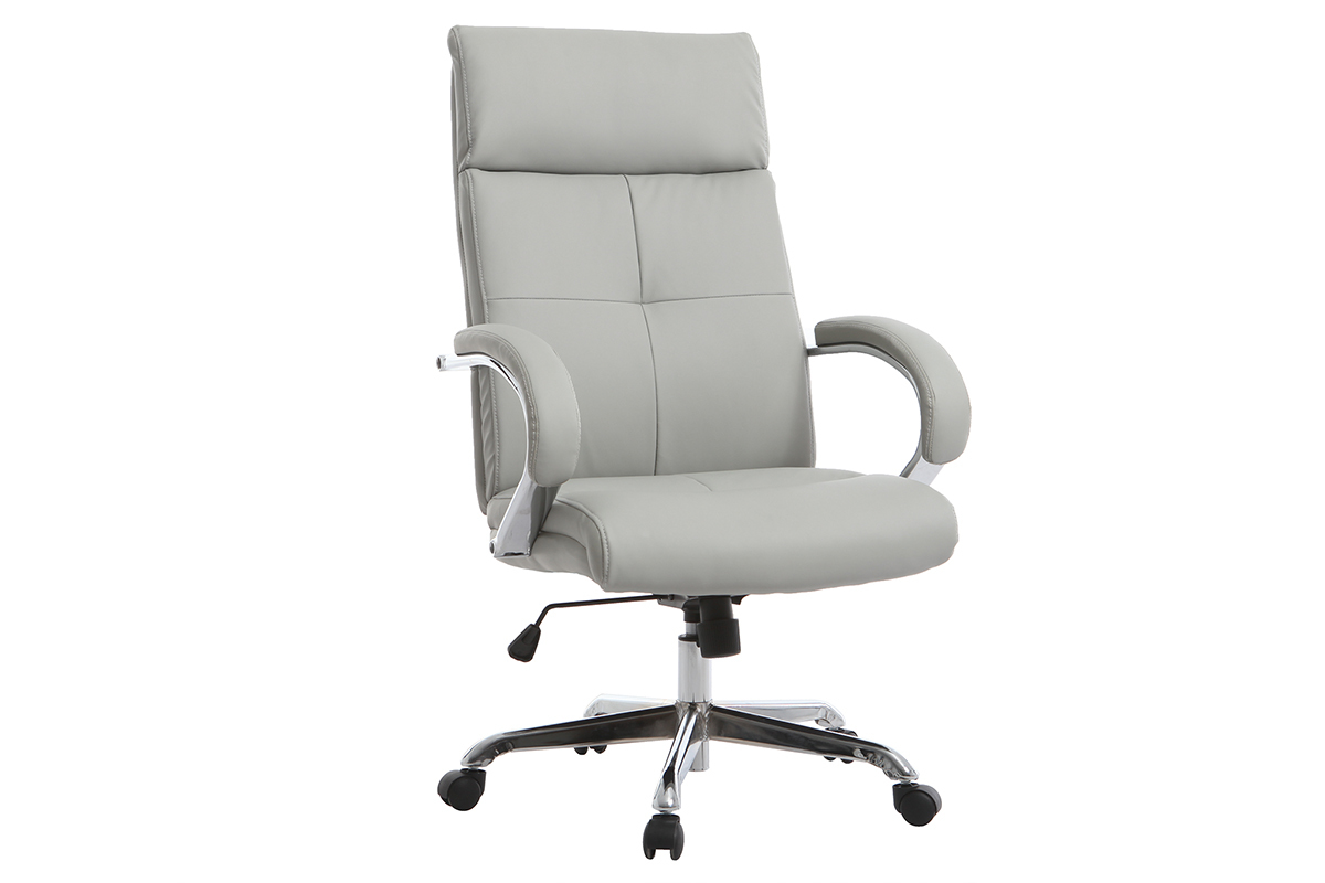 Silln de despacho pivotante moderno gris TOWER