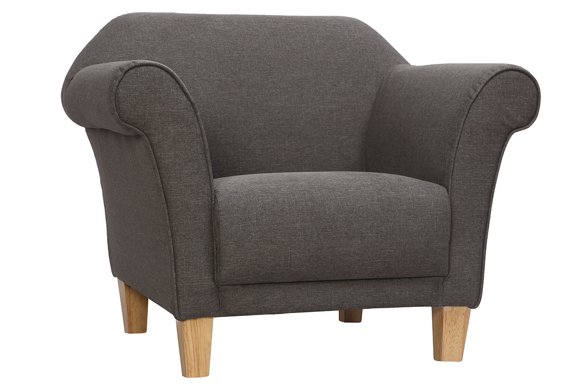 Silln de diseo shabby gris  MELI
