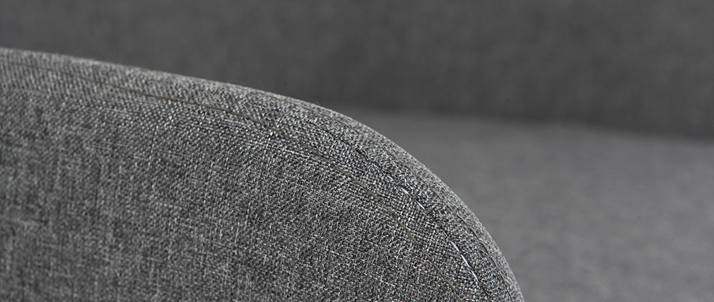 Sillón de escritorio diseño tejido gris antracita SHANA