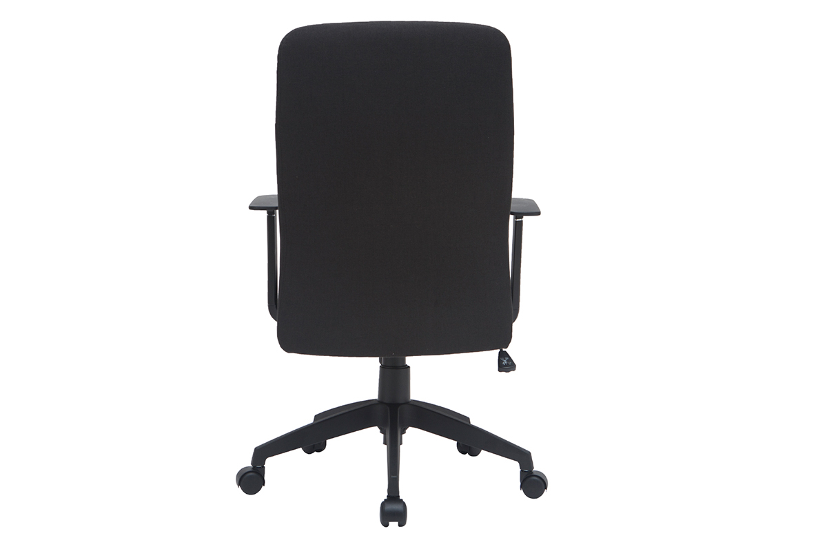 Silln de escritorio en tejido negro ZELLY