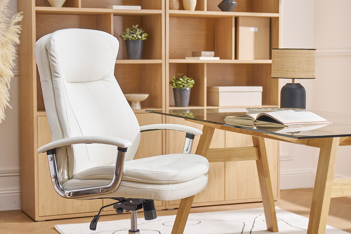 Silln de escritorio moderno blanco WALL STREET