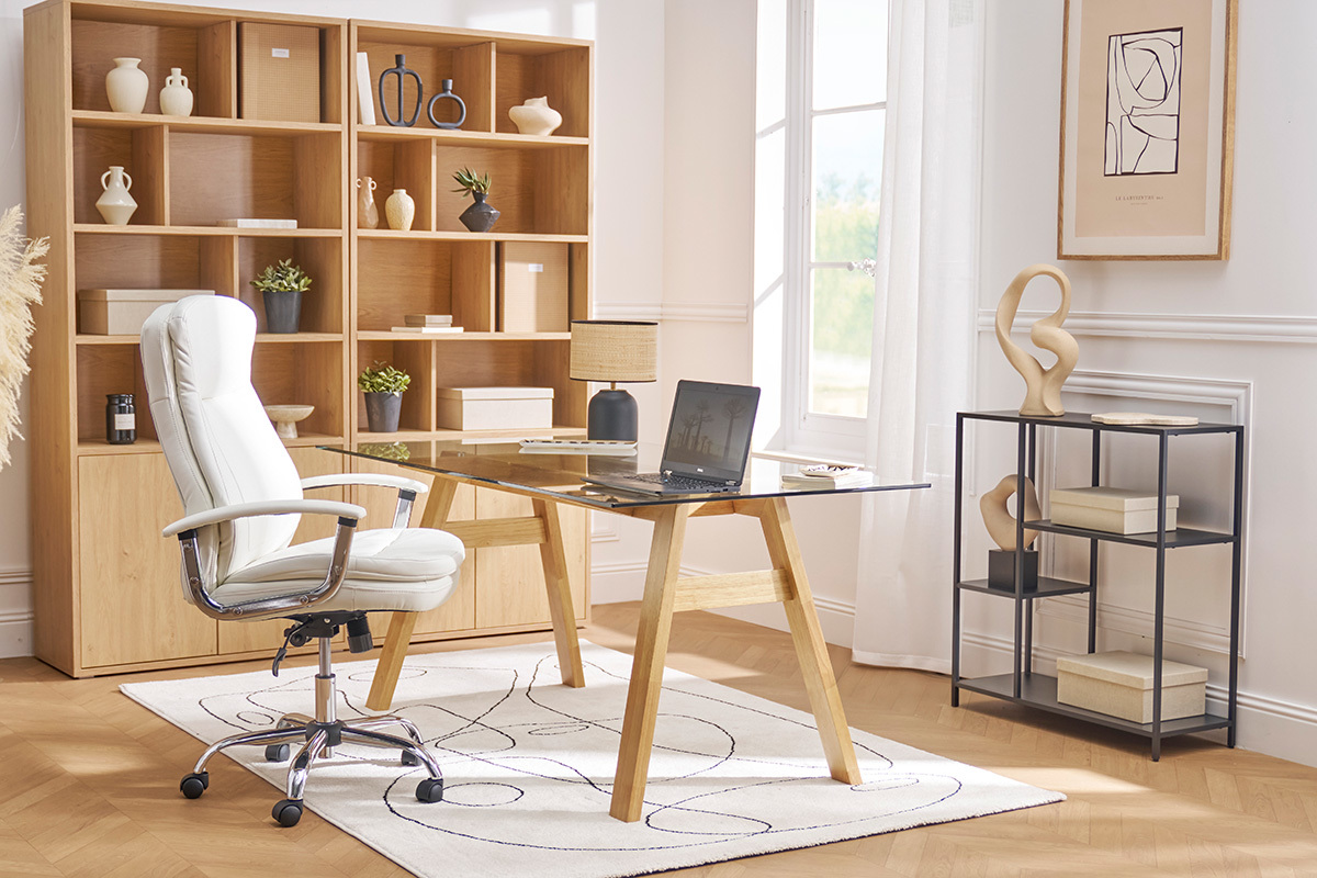 Silln de escritorio moderno blanco WALL STREET