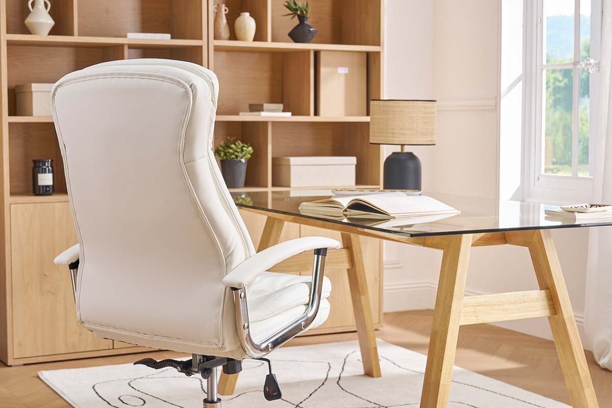 Silln de escritorio moderno blanco WALL STREET