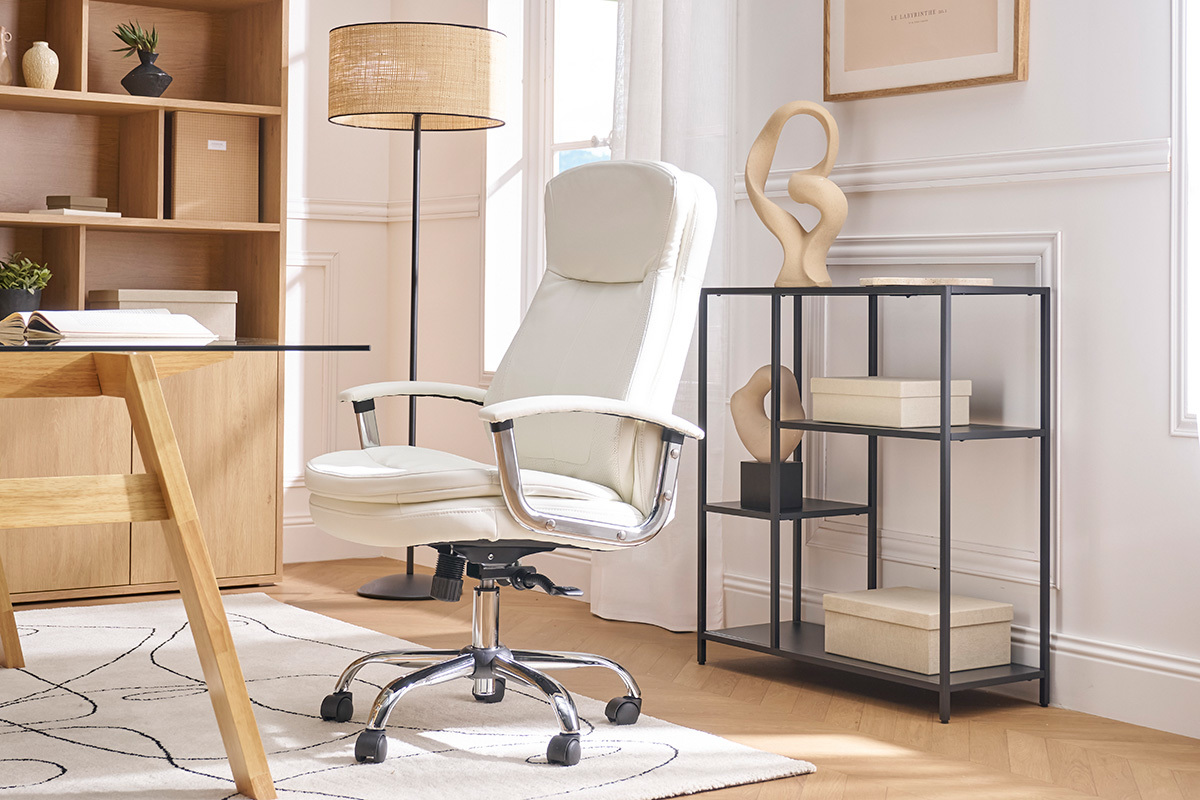 Silln de escritorio moderno blanco WALL STREET