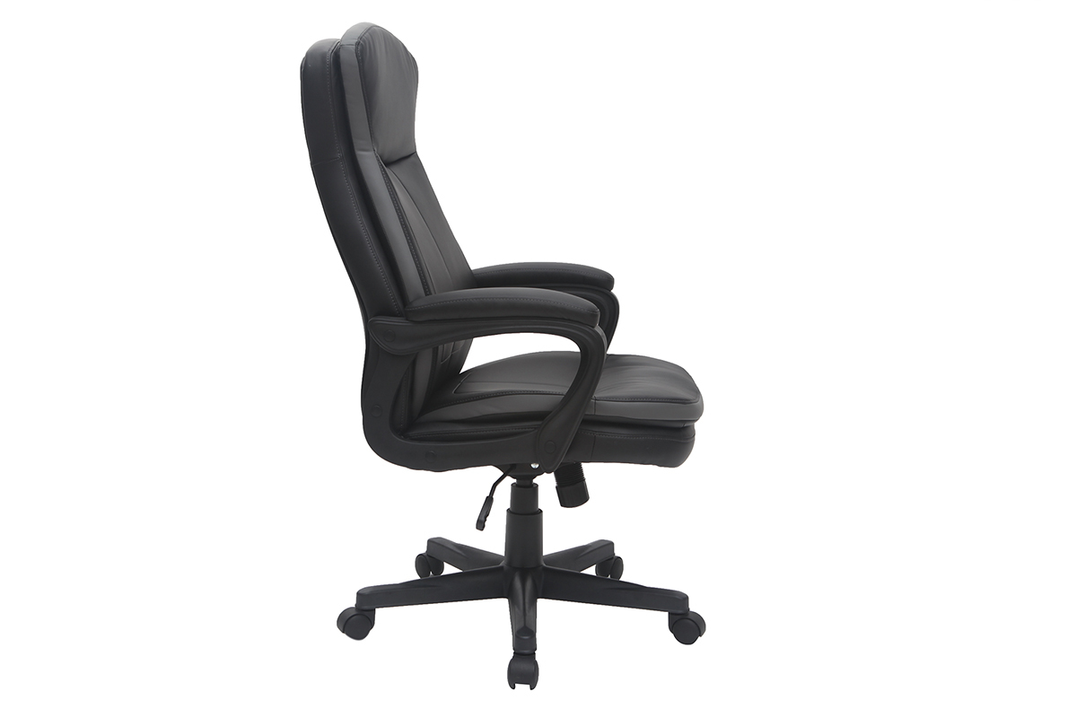 Silln de escritorio moderno negro WALL STREET