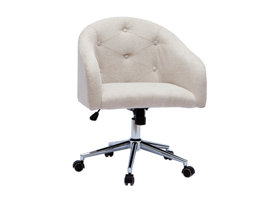 Sillón de escritorio terciopelo natural SHARON