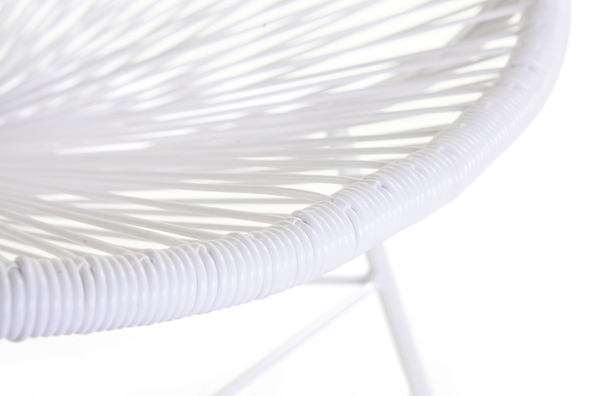 Sill�n de jard�n en hilo de resina blanca BELLAVISTA