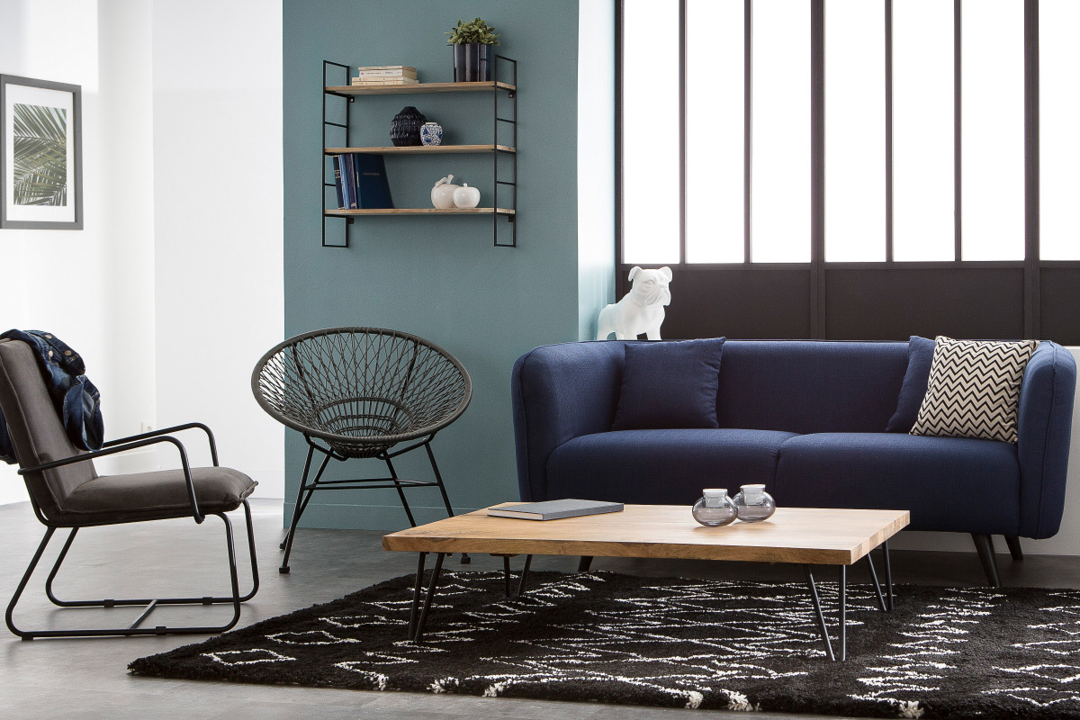 Sill�n de jard�n moderno resina gris ARANGO